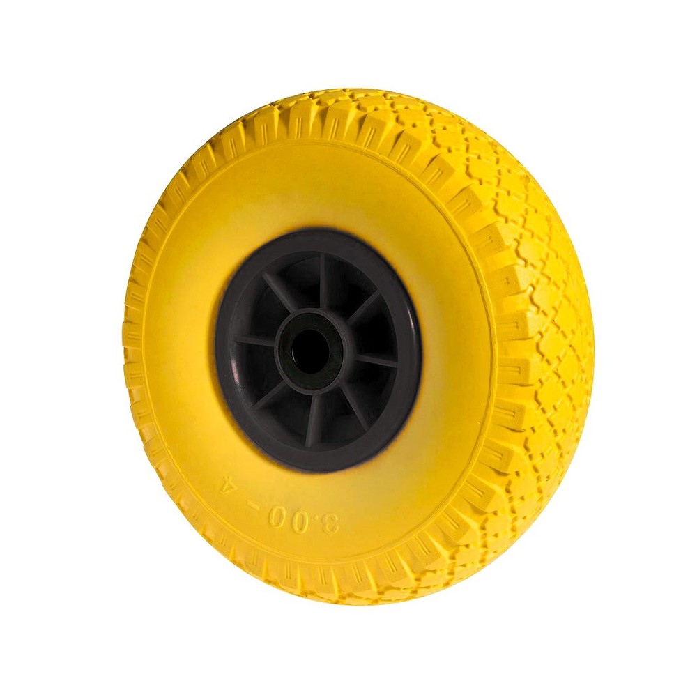 Wheel 41 / 260 mm no more flats work trolley plastic tyre smooth hole