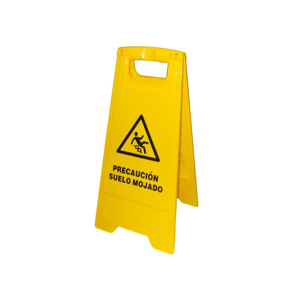 Caution signal wet floor