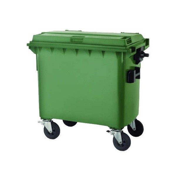Garbace container 800 L Flat cap