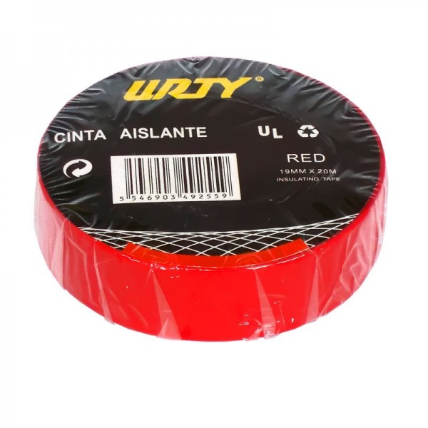 Insulation tape 19 mm x 20 m red